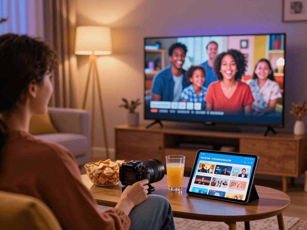 Profitez de l'expérience de streaming sur Atlas Pro avec une ambiance chaleureuse.